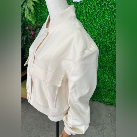 Indefeir Jacket spring White vintage solid long sleeves women's - Picture 4 of 11